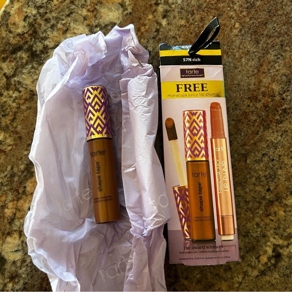 NEW $32~TARTE~Shape Tape Full Coverage Concealer~Full Size 10 ml~Shade 57N Rich - Picture 4 of 8